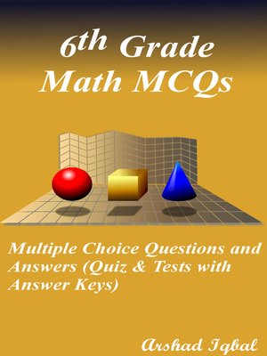 cover image of 6th Grade Math Multiple Choice Questions and Answers (MCQs)